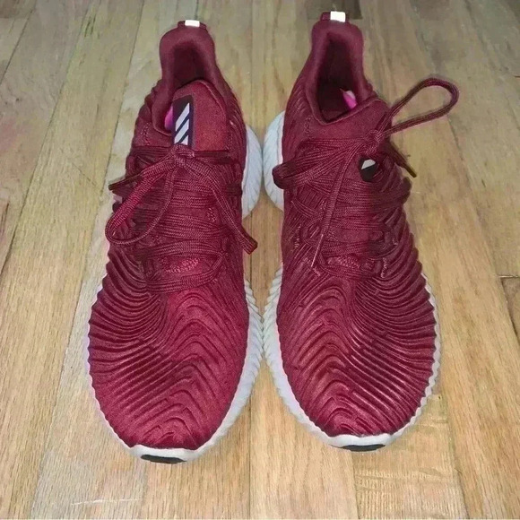 Women’s Adidas Alphabounce Instinct Burgundy Sneakers Continental Soles Size 6.5 - Picture 8 of 10